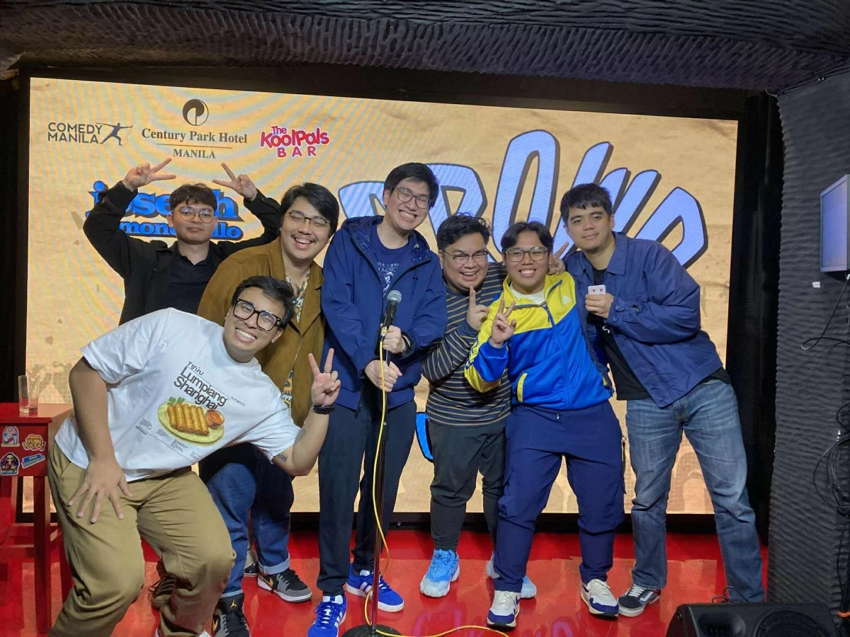 MODERN DAY PHILOSOPHERS (From left) Dex Conche, Emman Lauz, River Cruz, Joseph Montecillo, Russel Arabis, Ron Dulatre, and Jasper Reyes