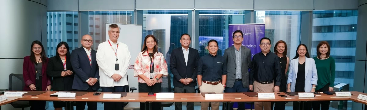In photo (L-R):  BPI’s Jillian Blas, Relationship Manager; Raquel de Castro, BPI Wealth Account Officer; Raymond Anthony Cirujano, Team Head; Juan Jesus Macapagal, Division Head; Barbara Untalan, Corporate Banking Group Head; and Louie Cruz, Institutional Banking Head; with Jimmy Villaroman, President, Aboitiz Renewables, Inc.; Sandro Aboitiz, Chief Finance Officer, Aboitiz Power Corp.; Alex Coo, Chief Operating Officer, Aboitiz Renewables Inc.; Marsha Santos, Chief Finance Officer, Aboitiz Renewables Inc.; Racquel Bustamante, Deputy Chief Finance Officer and Treasurer, Aboitiz Power Corp.; and May Penaloza, Vice President for Treasury, Aboitiz Power Corp.