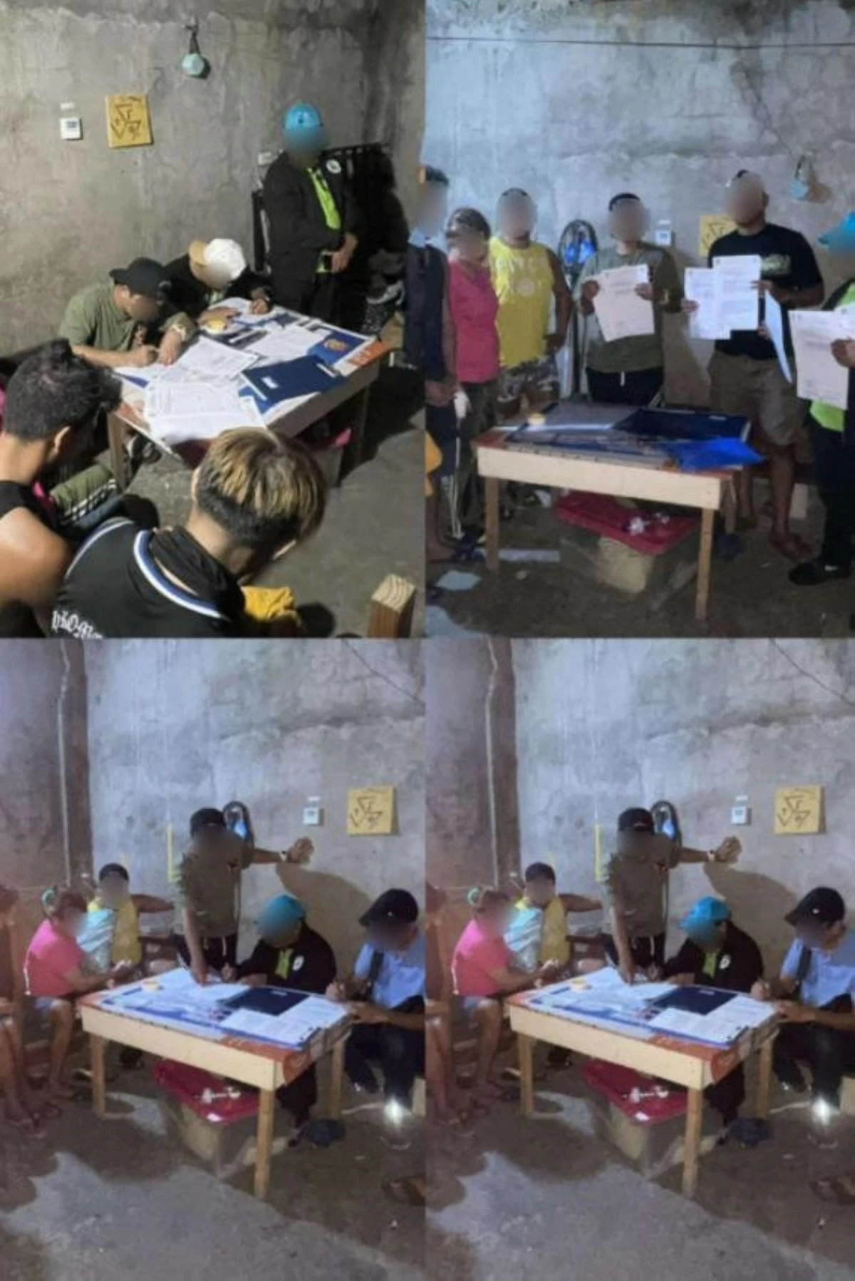 Police present the arrested suspects and the seized drugs. (Photo from Parañaque City Police)