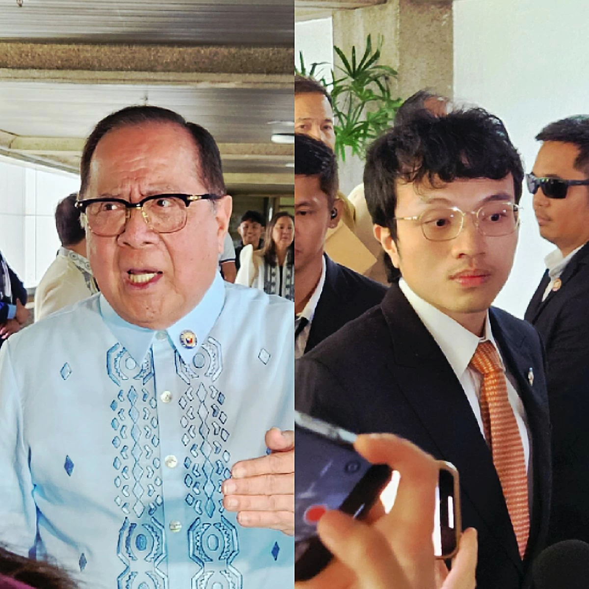 Antipolo City 1st district Rep. Ronaldo "Ronnie" Puno (left), Cavite 4th district Rep. Francisco "Kiko" Barzaga (Ellson Quismorio/ MANILA BULLETIN)