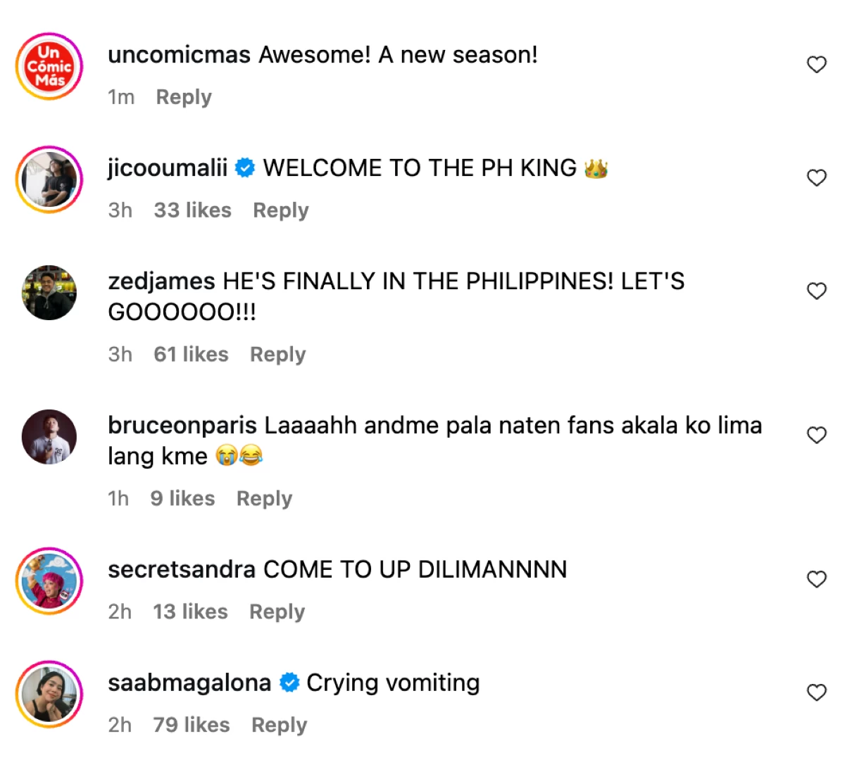 A screenshot from Conan O'Brien's Instagram