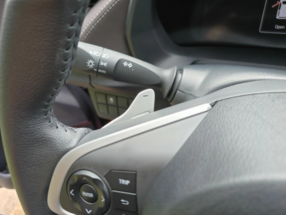 The ATIV 1.5 G CVT features paddles for semi-manual control of the drivetrain.