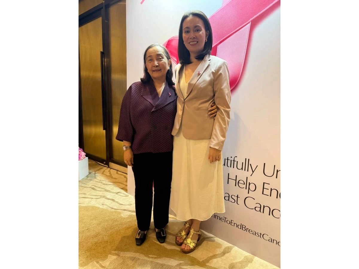 Tang Singson of HWAO with Camille Flores-Oloan of Estée Lauder