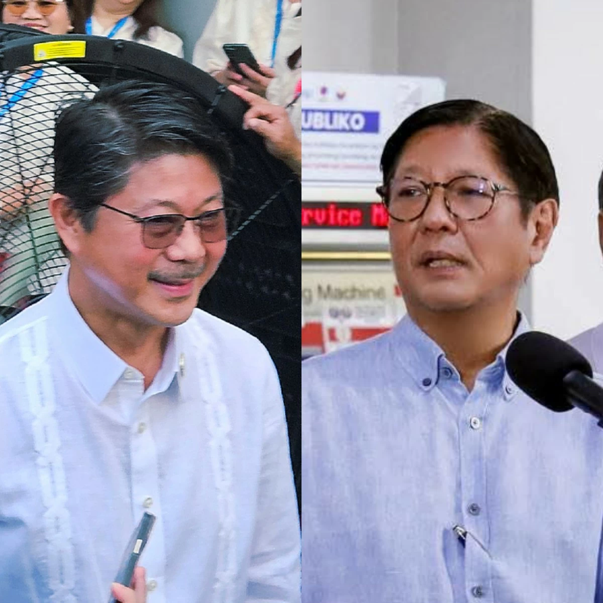 House Speaker Faustino "Bojie" Dy III (left), President Ferdinand "Bongbong" Marcos Jr. (MANILA BULLETIN, Facebook)