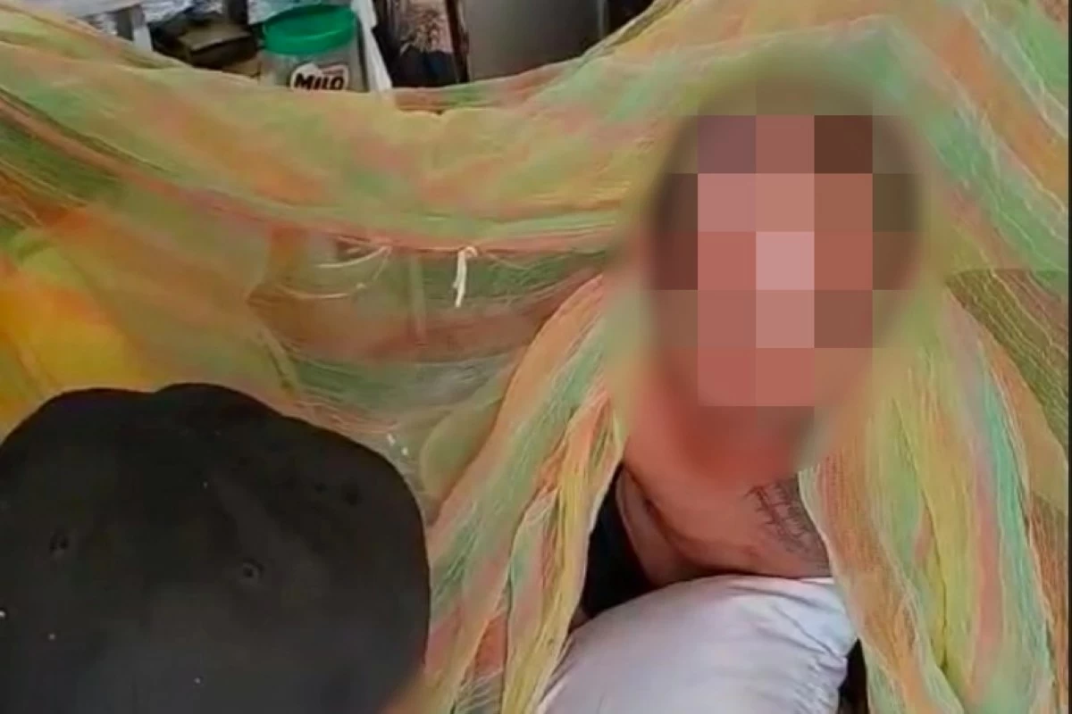 The suspect arrested in Muntinlupa on Oct. 14 (Photo from Muntinlupa police / SPD) 