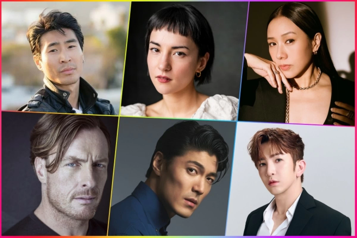 (Clockwise from top left) Chris Pang, Jessie Mei Li, Karena Lam, Anson Lo, Lee Jae-yoon and Toby Stephens (PCCW Media) 
