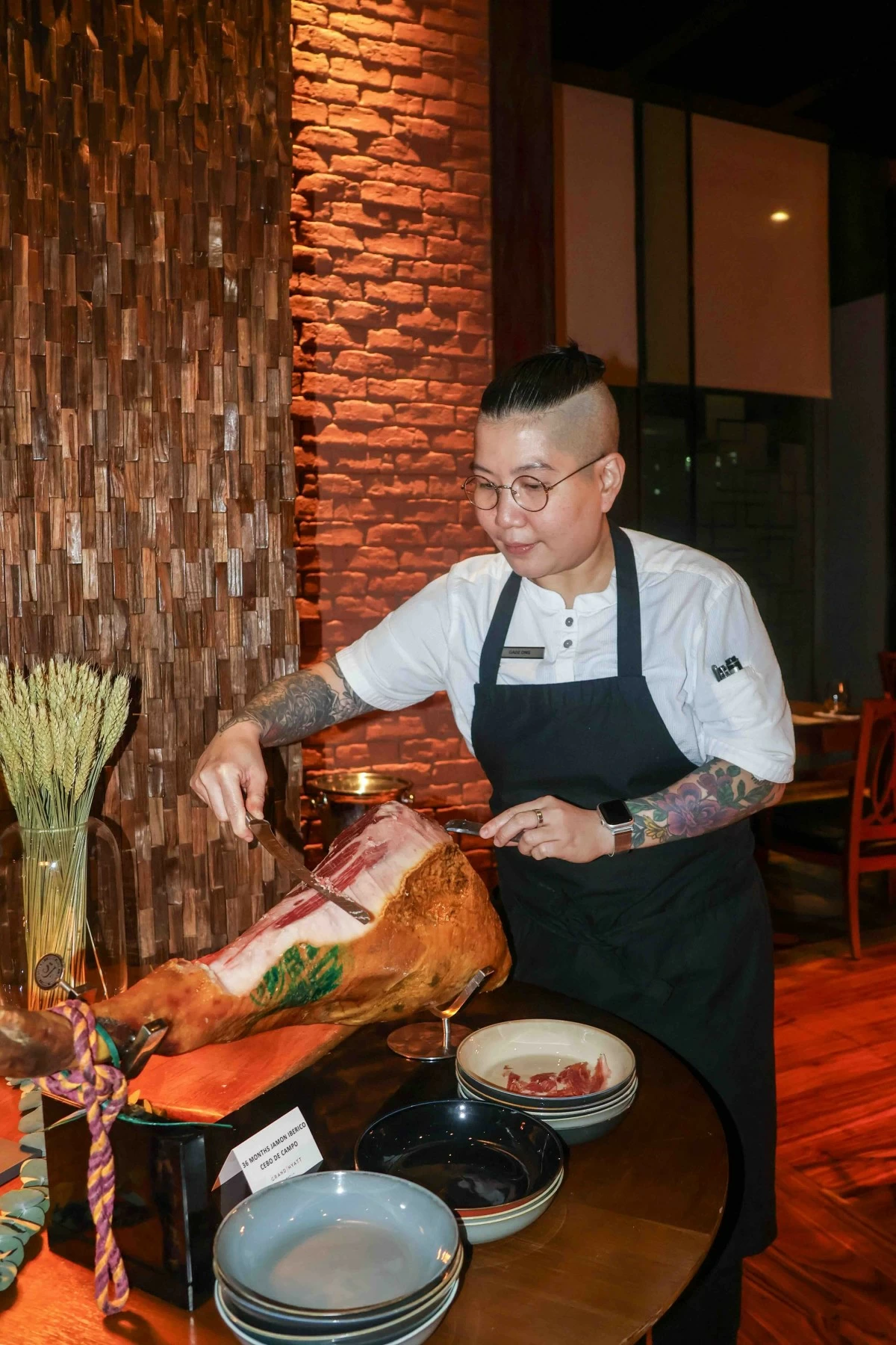 CHEF ON FIRE Chef Diorella “Gadz” Ong channels her passion for Spanish cuisine, crafting vibrant dishes inspired by her recent culinary journey through Spain