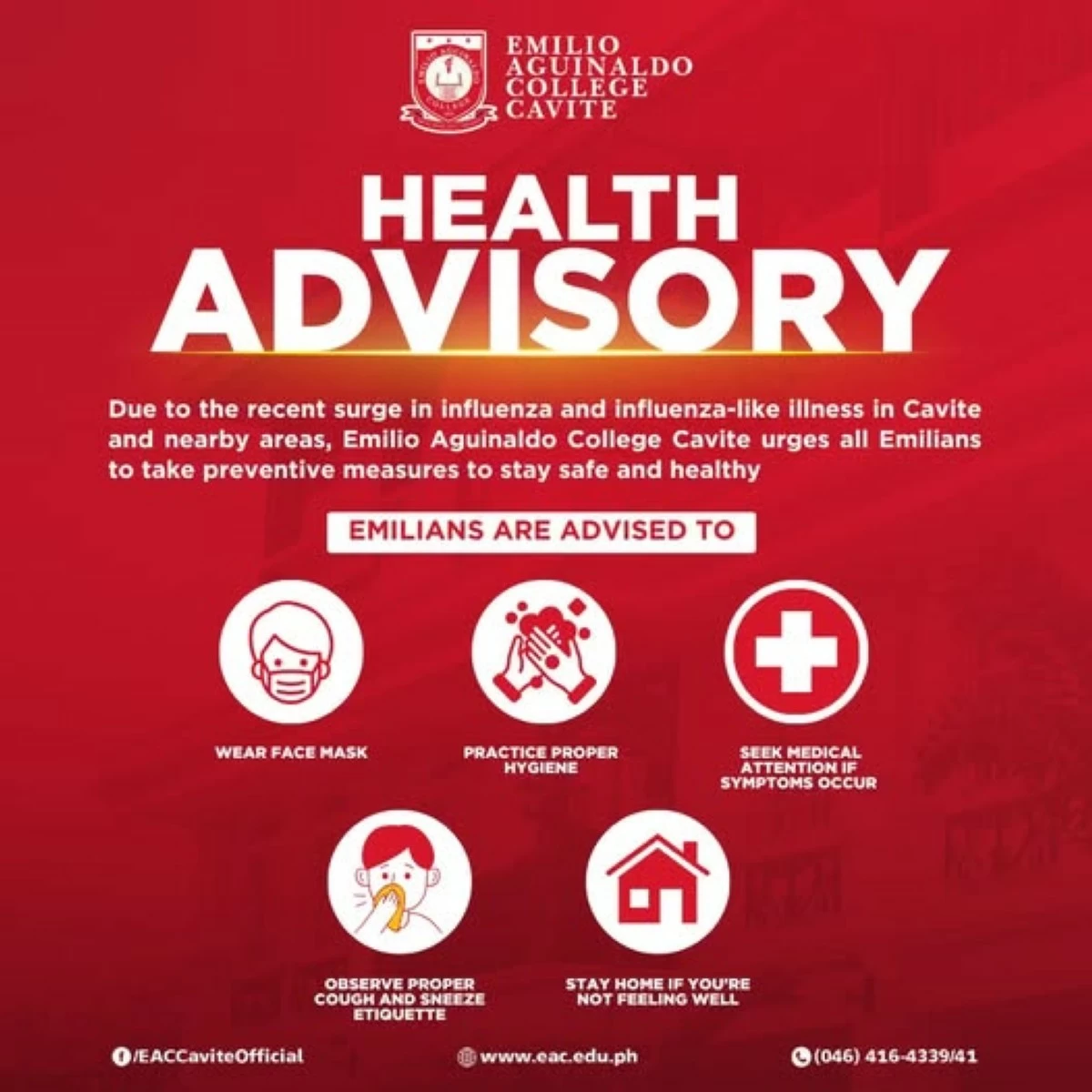 Emilio Aguinaldo College - Cavite / Facebook 