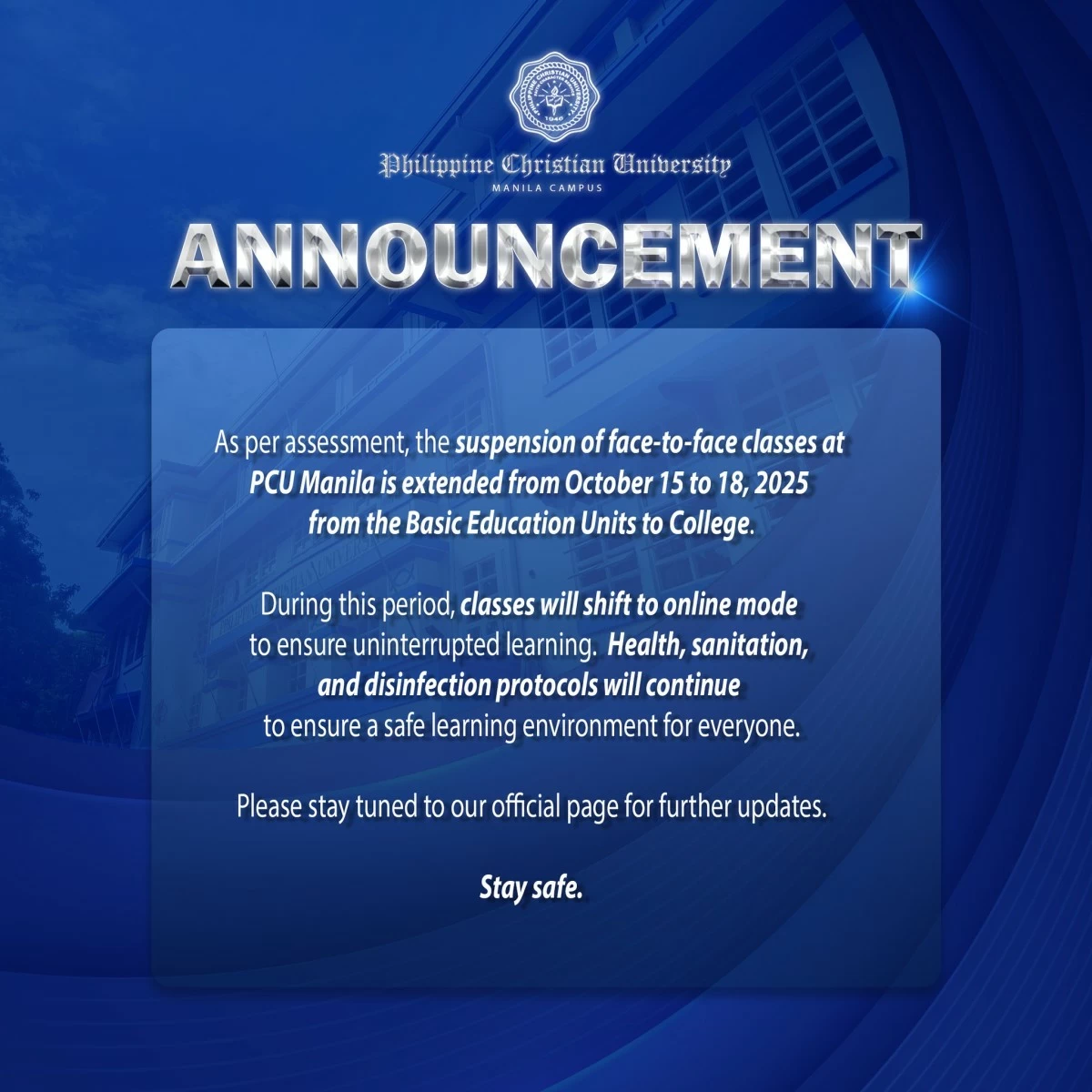 PCU Updates / Facebook