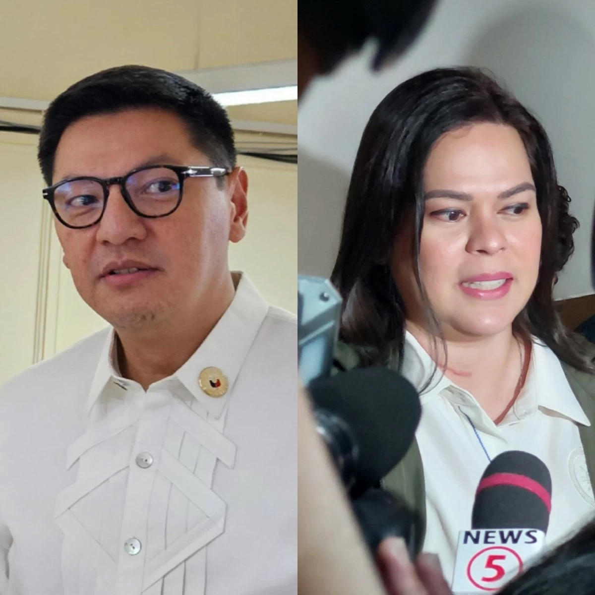 Bagong Henerasyon (BH) Party-list Rep. Robert Nazal (left), Vice President Sara Duterte (Ellson Quismorio/ MANILA BULLETIN)