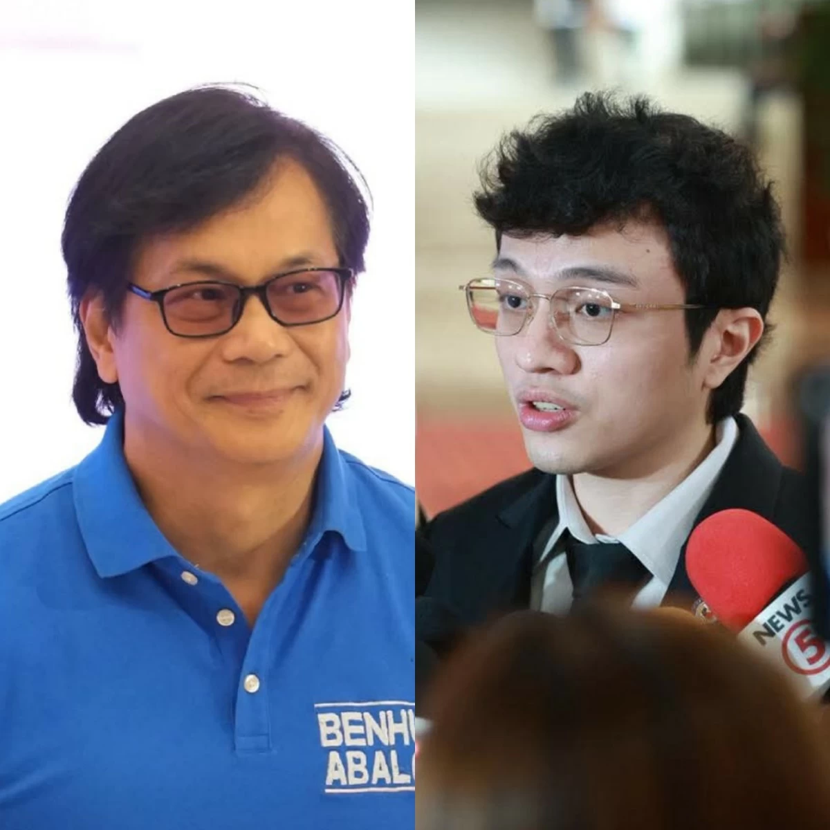 Cavite 4th district Rep. Francisco "Kiko" Barzaga (left), Benhur Abalos (MANILA BULLETIN, Facebook)