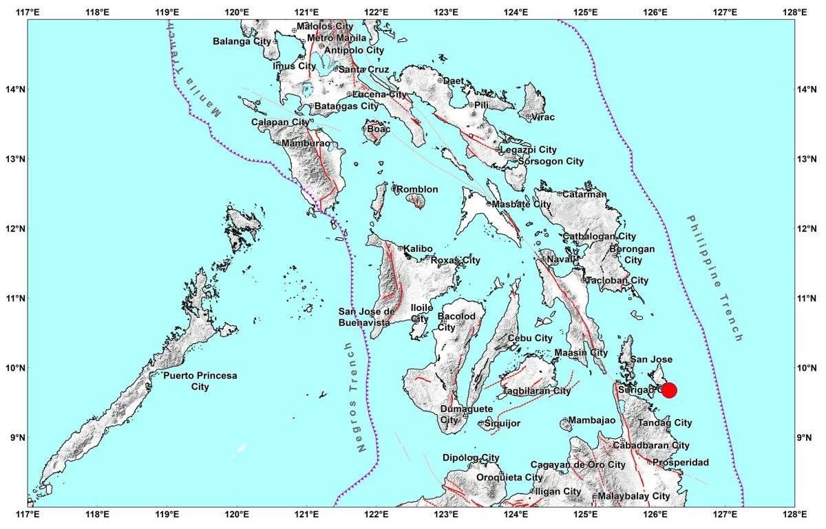 Magnitude 6.0 quake jolts Surigao del Norte on Oct. 17