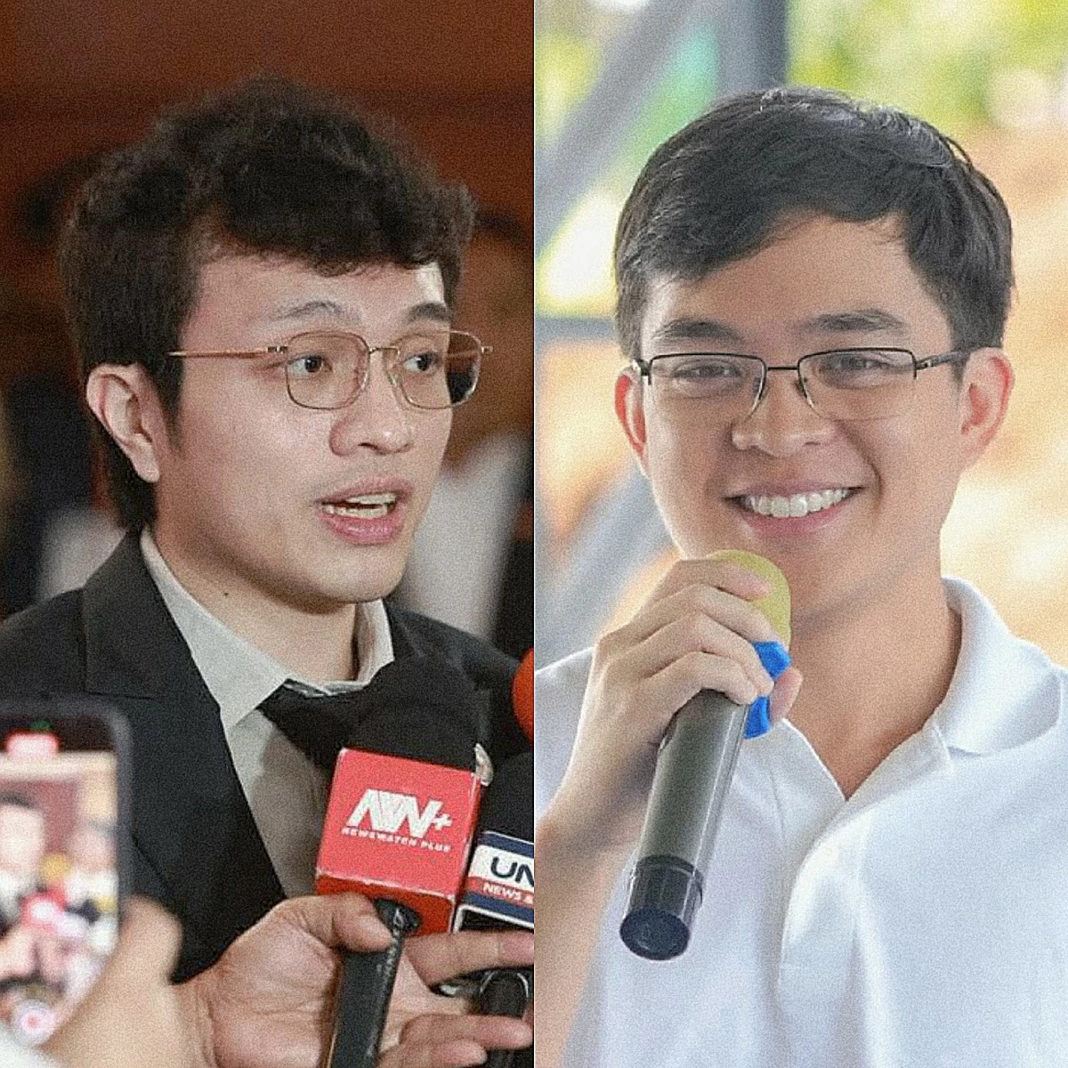 Cavite 4th district Rep. Francisco "Kiko" Barzaga (left), Batangas 1st district Rep. Leandro Legarda Leviste (Facebook)