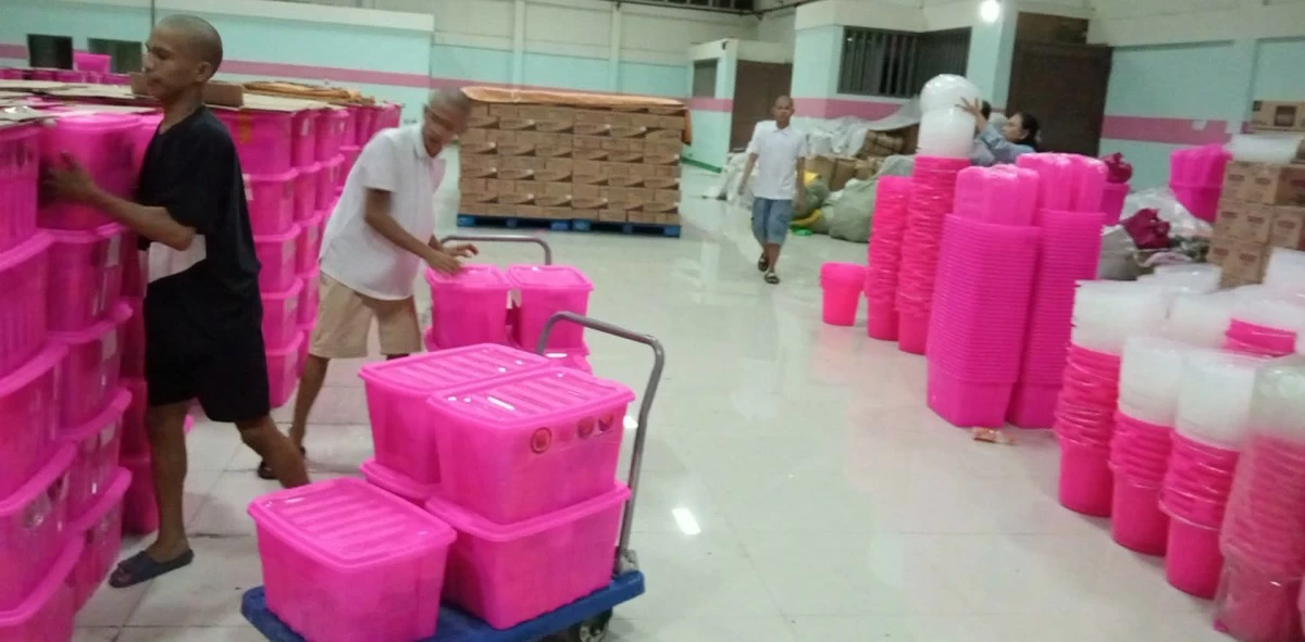 
Supplies prepared for fire victims (Photo from Pasay PIO)

