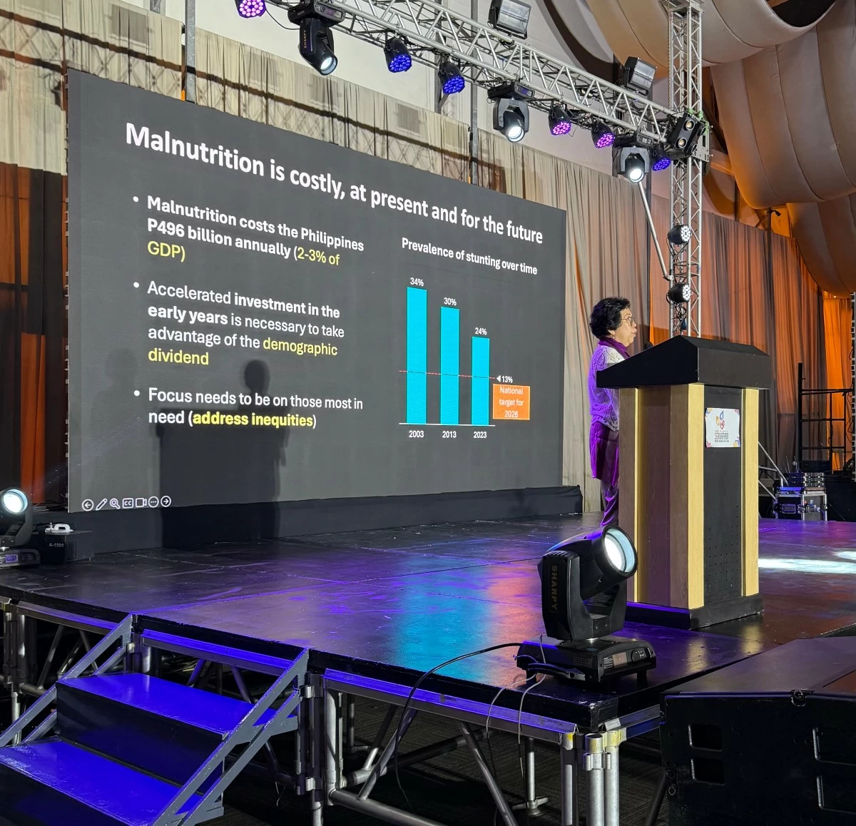 Speaking on Malnutrition, and why it’s so costly for our nation.