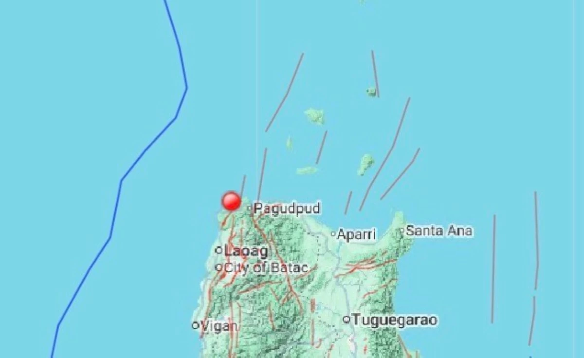 Phivolcs: Magnitude 4.7 earthquake jolts Pagudpud, Ilocos Norte