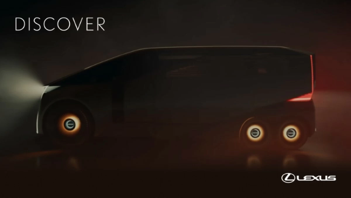 Lexus 6-wheel LS concept