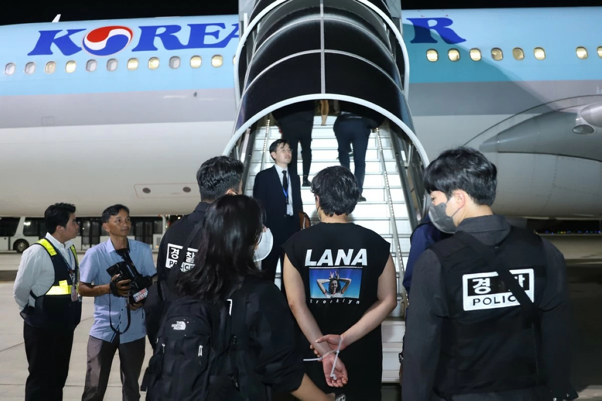 South Korea seeks to arrest dozens of online scam suspects repatriated from Cambodia