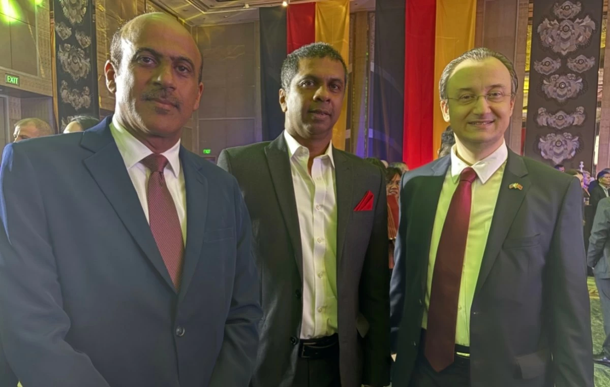 Ambassador Nasser Said Abdullah Al Manwari of Embassy of Oman, Ambassador Chanaka Harsha Talpahewa of the Embassy of Sri Lanka, and Ambassador Niyazi Evren Akyol of the Embassy of Turkiye 

