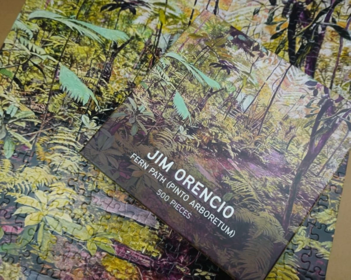 500-piece puzzle of Jim Orencio’s “Fern Path (Pinto Arboretum)”