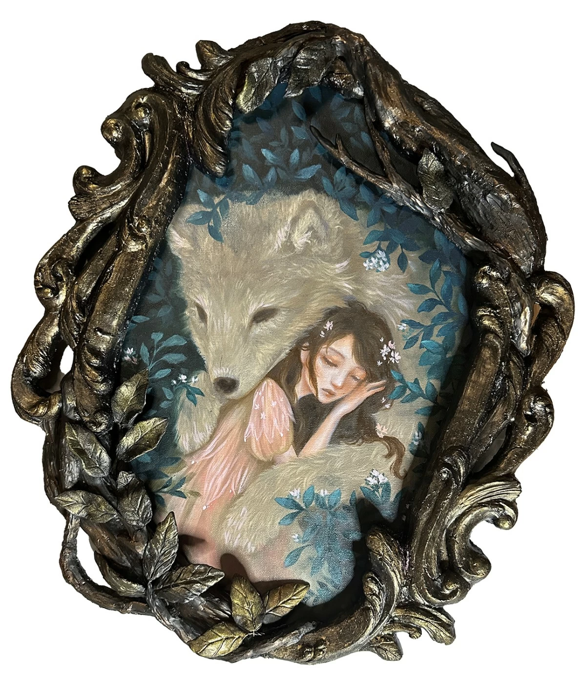 'IMAGINARY FRIEND' mixed on canvas, 2025