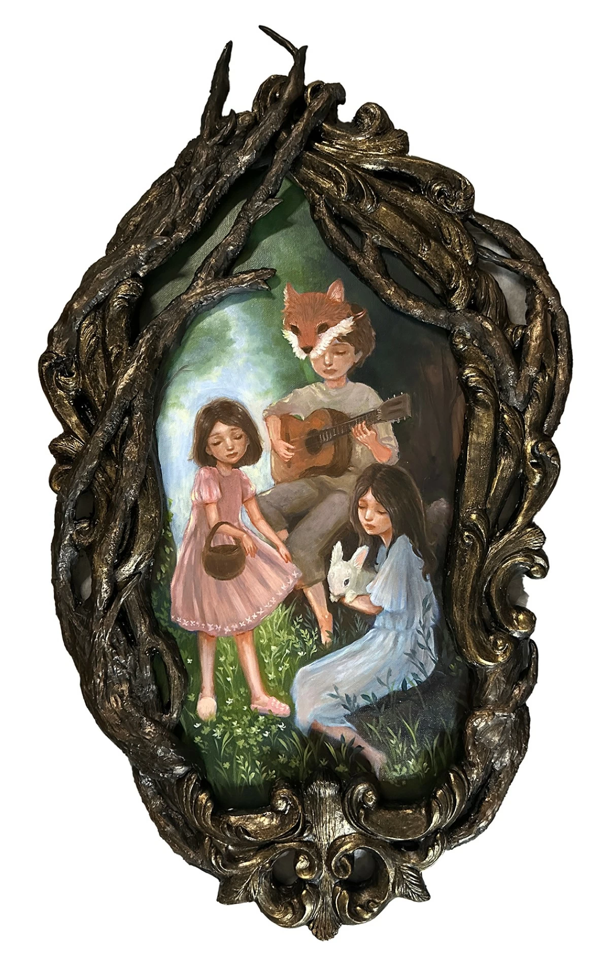 'CHILDREN OF THE FOREST' mixed on canvas, 2025