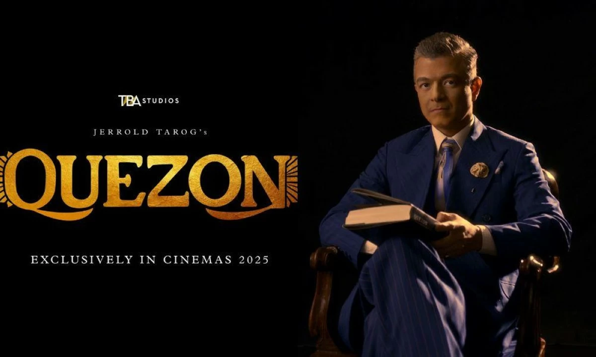 An artcard of the movie 'Quezon' under TBA Studios.