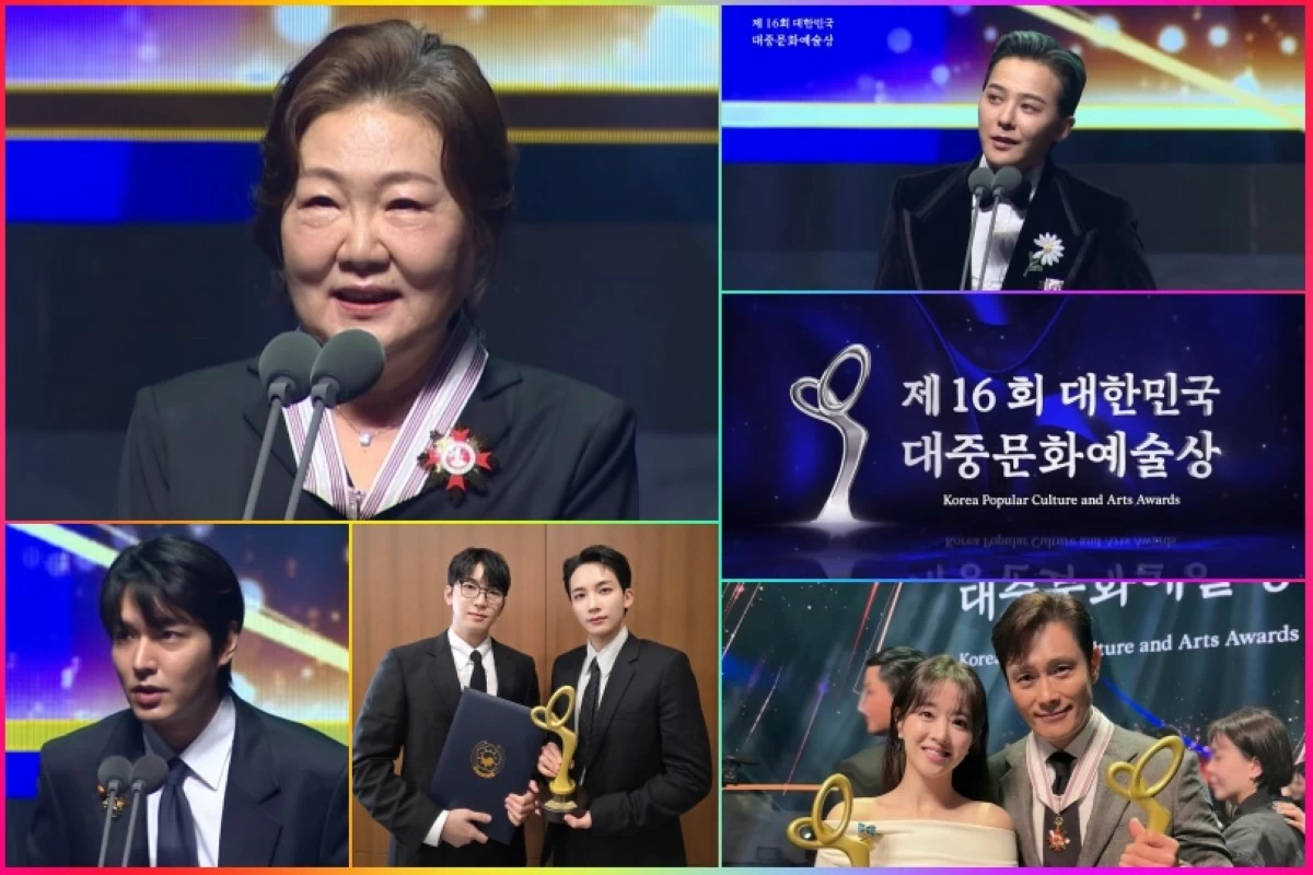 Kim Hae-sook, G-Dragon, Seventeen, Rosé, Lee Min-ho honored at 2025 Korea Popular Culture and Arts Awards
