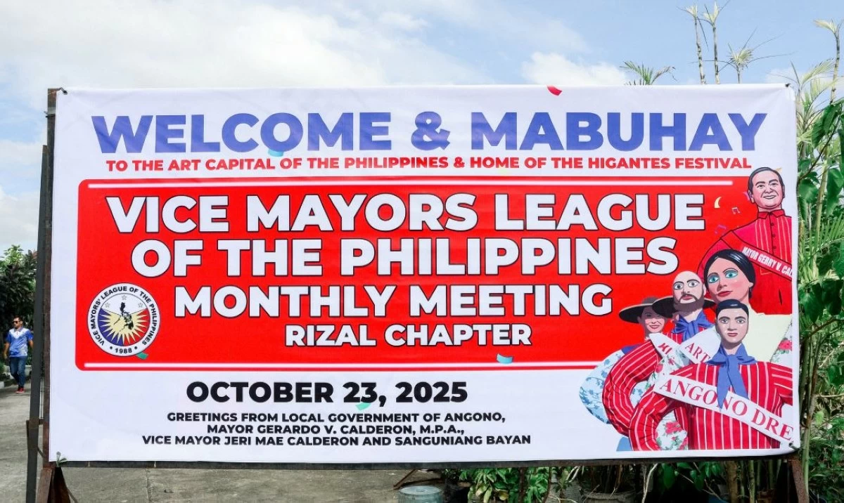 Vice Mayor League welcome tarpaulin 