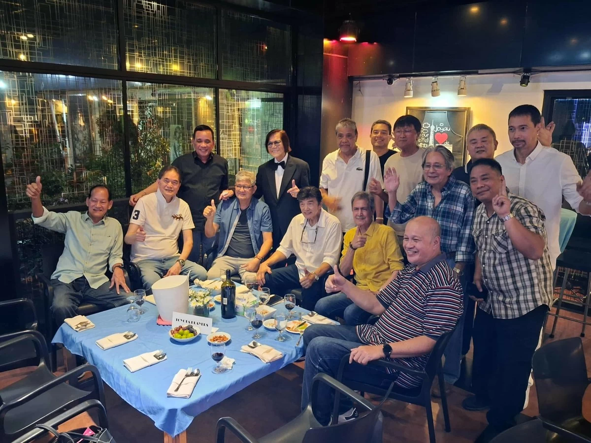 PBA champion coach Dante Silverio celebrated his 88th birthday last October 17 in Makati with former Toyota and Crispa players in attendance. (Brian Yalung photo)