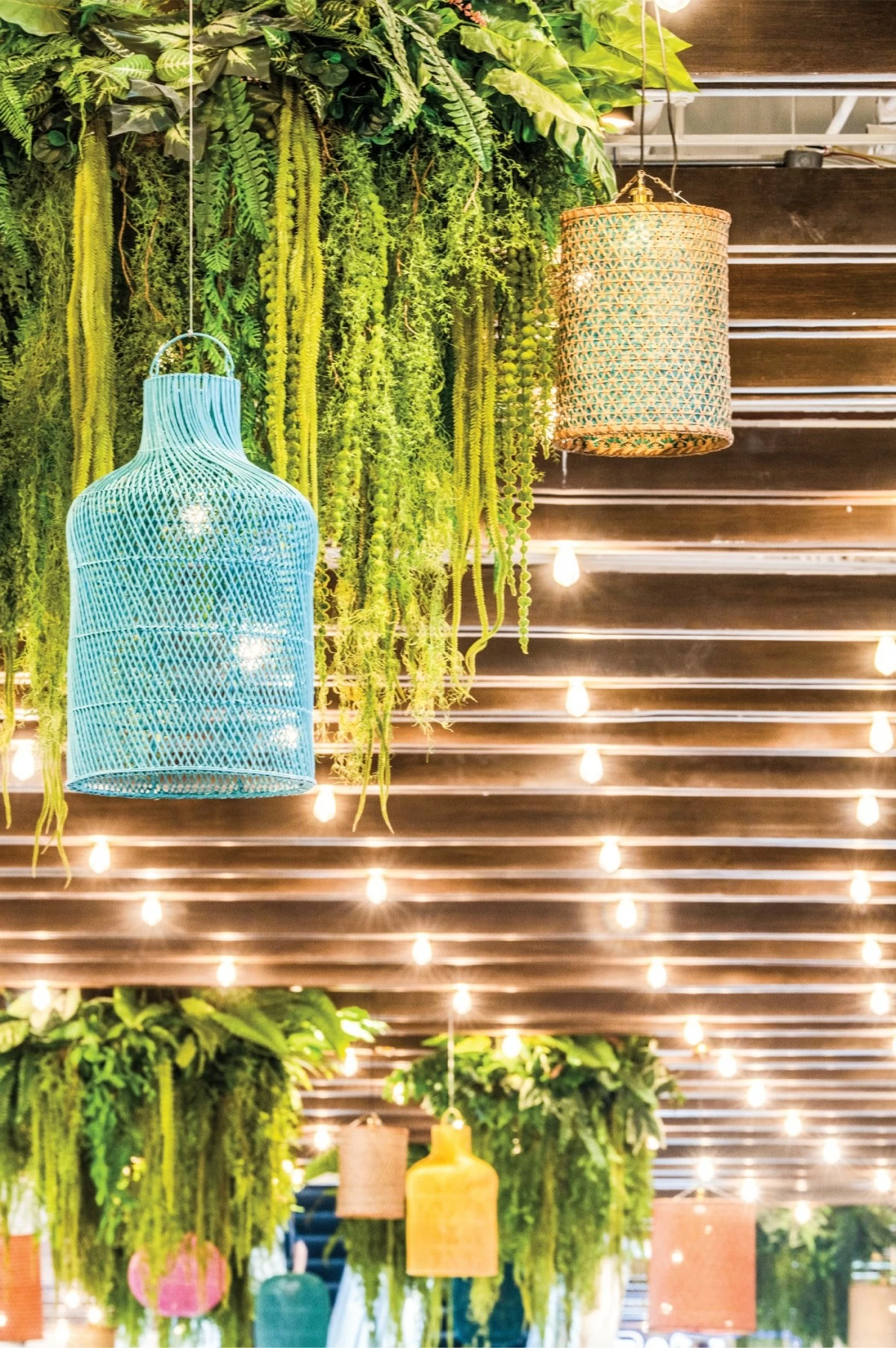 Support local - these rattan chandeliers are giving island aura and cozy feels.