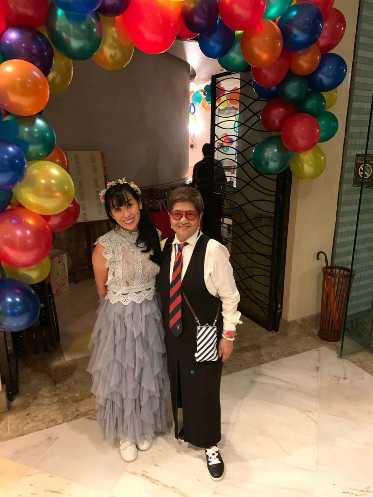 Ginggay with her mom