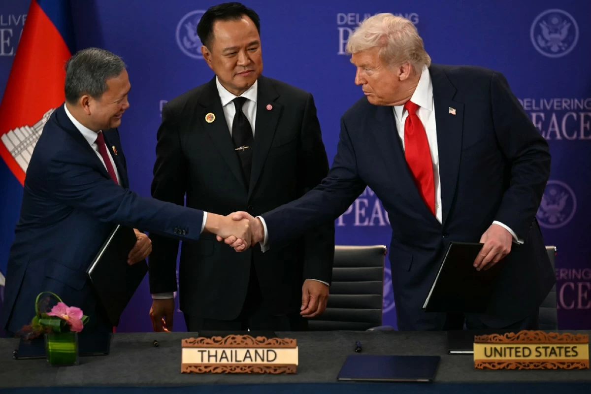 Trump attends ceasefire ceremony with Thailand and Cambodia during Malaysia visit