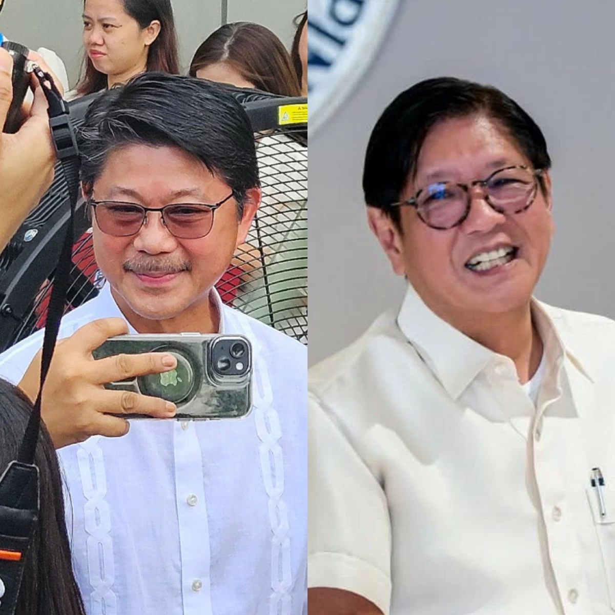 House Speaker Faustino "Bojie" Dy III (left), President Ferdinand "Bongbong" Marcos Jr. (MANILA BULLETIN/ Facebook)