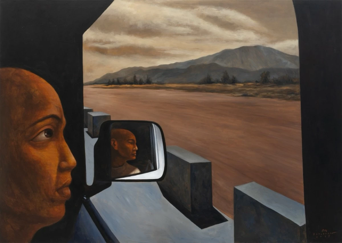 Sabangan, 2025, acrylic on canvas, 60 x 84 inches. [IMAGE: Ames Yavus Sydney]