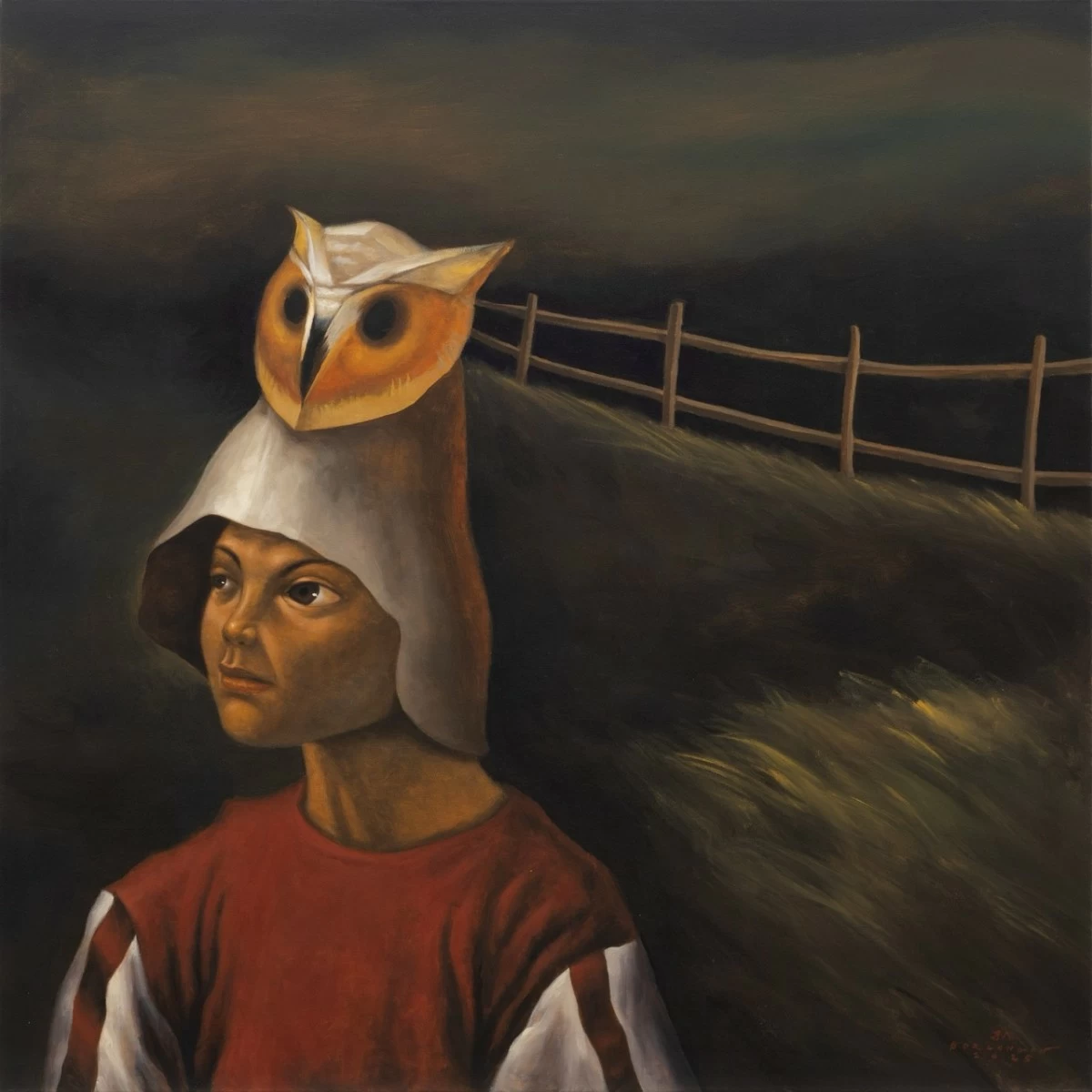 Crossing the Fields, 2025, acrylic on canvas, 60 x 60 inches. [IMAGE: Ames Yavus Sydney]

