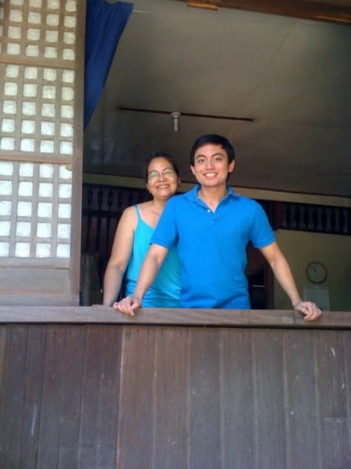TIMELESS BOND The author with his late mother, Rosalie Custodio Rodriguez, inside their ancestral home in Sta. Rosa