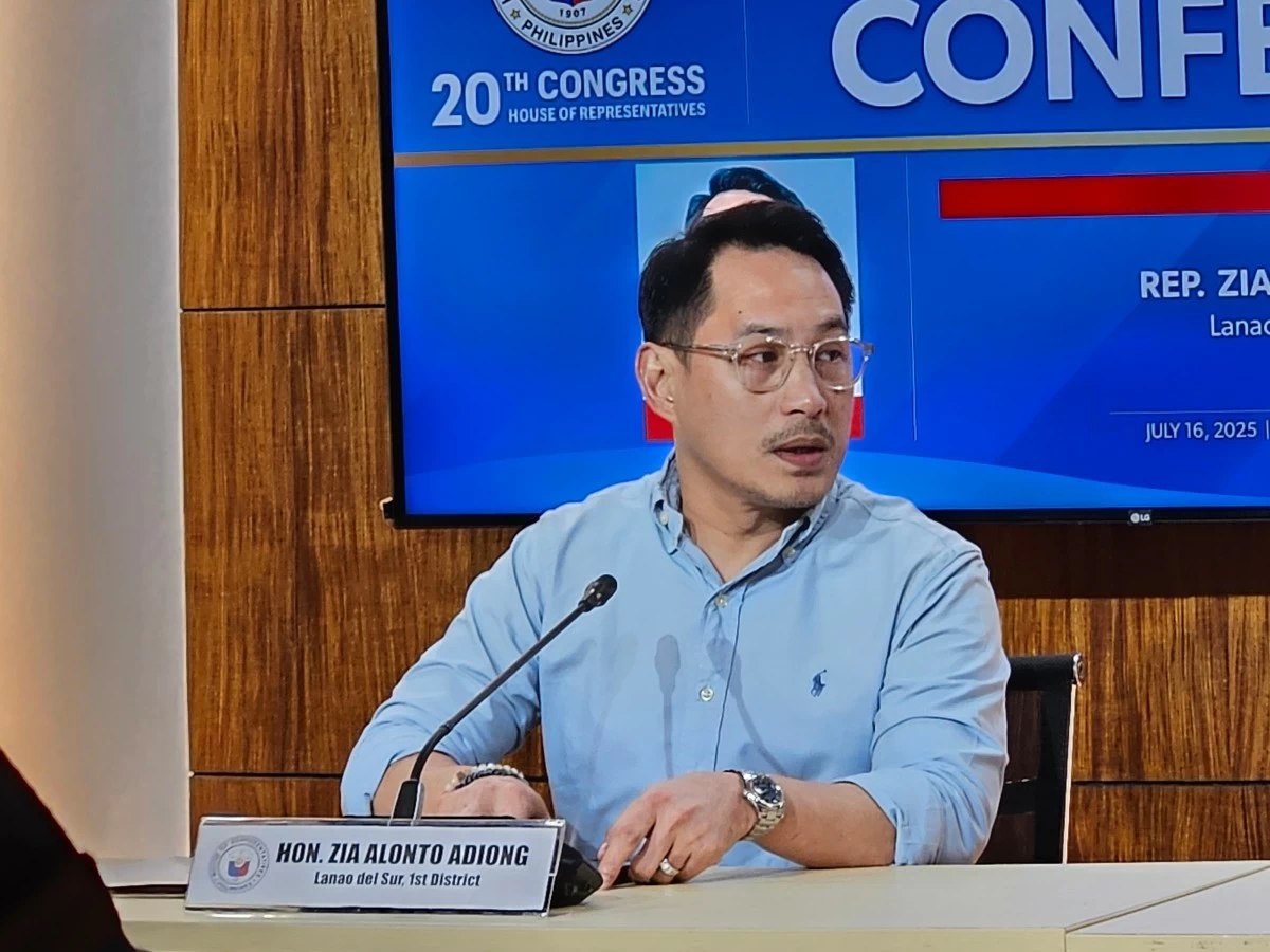 Lanao del Sur 1st district Rep. Zia Alonto Adiong (Ellson Quismorio/ MANILA BULLETIN