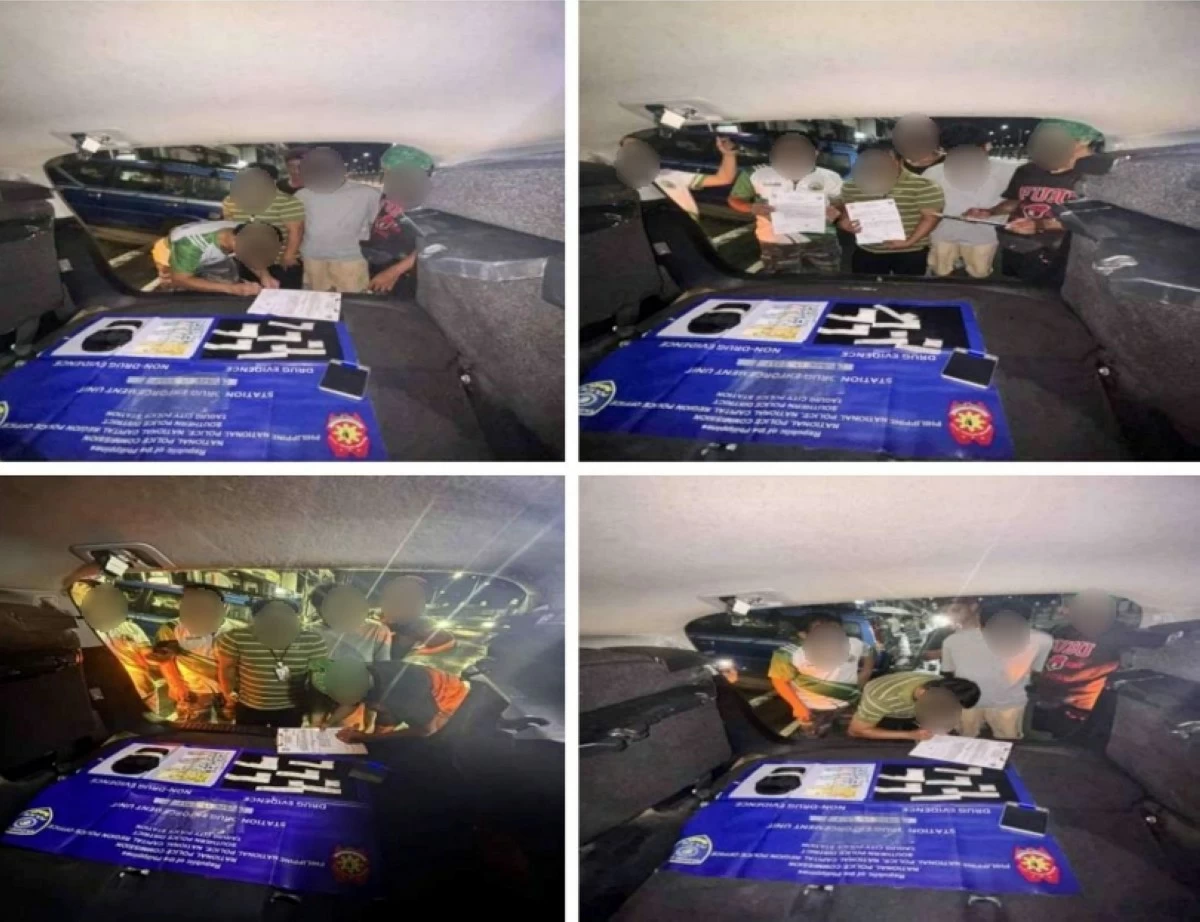 The buy-bust operation in Taguig (Photo from Taguig police / SPD)