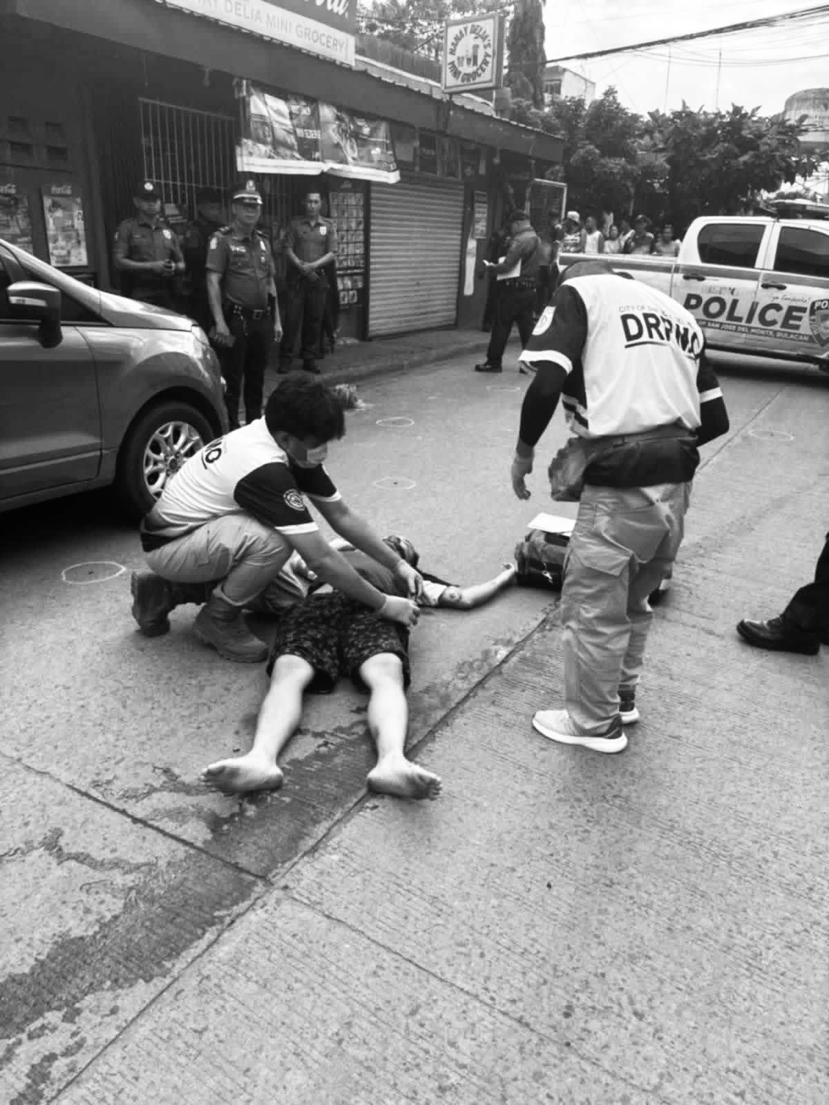 An armed man, wanted for murder, died following a shootout with the arresting police officers in Barangay Muzon South, City of San Jose del Monte (CSJDM) on Wednesday, Oct. 29. (Photo courtesy of CSJDM police)
