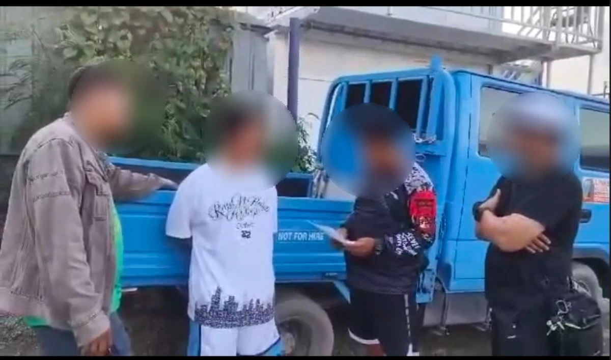 The arrested forklift operator for attempted murder (Photo courtesy of Parañaque City Police)