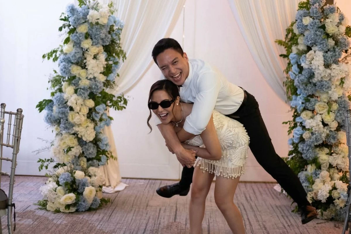 Davao Oriental 2nd district Rep. Cheeno Miguel Almario and his wife Migs Nograles (Facebook)