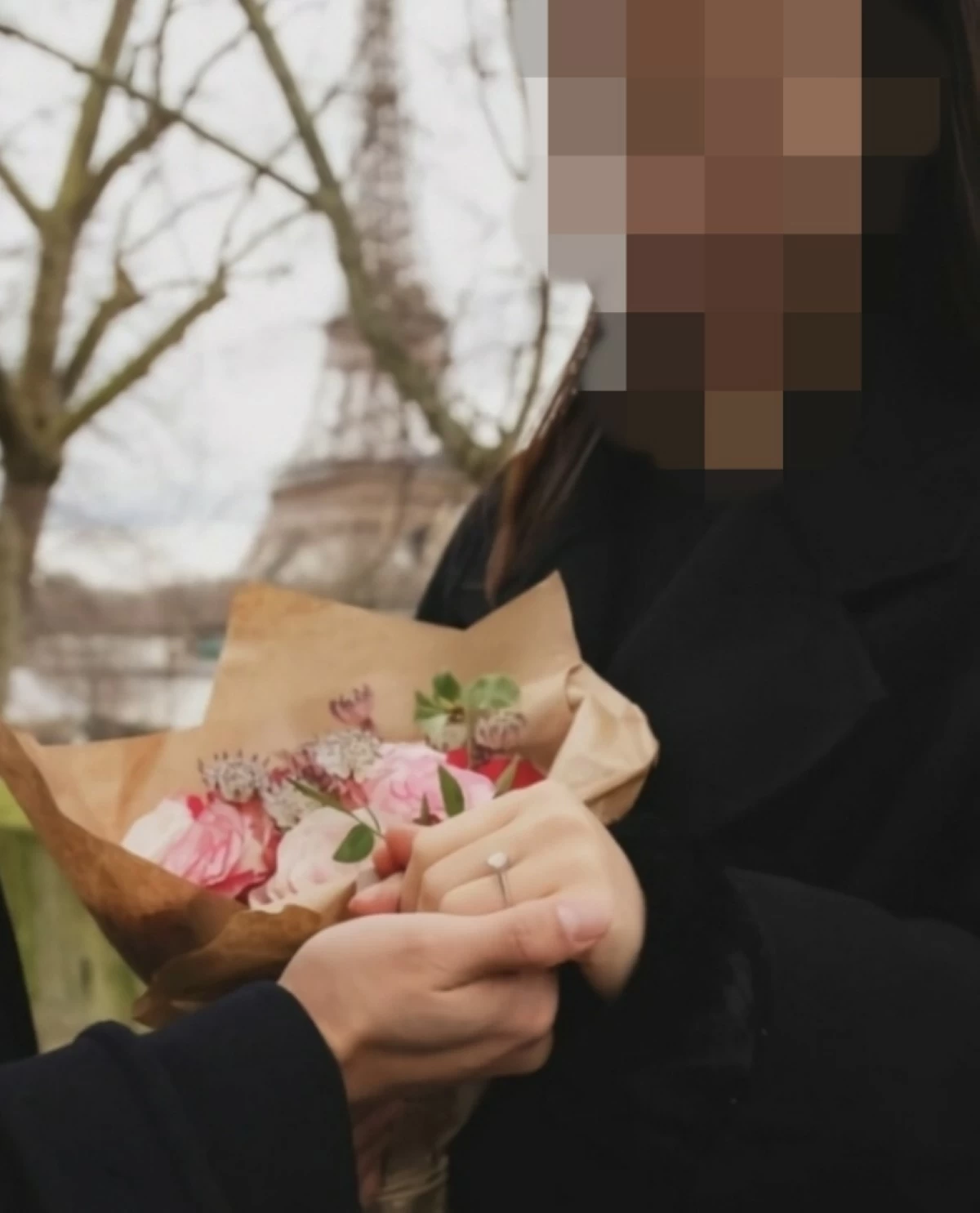 Taecyeon and his girlfriend in Paris in April 2024 (Photo: The Best Photo Paris)