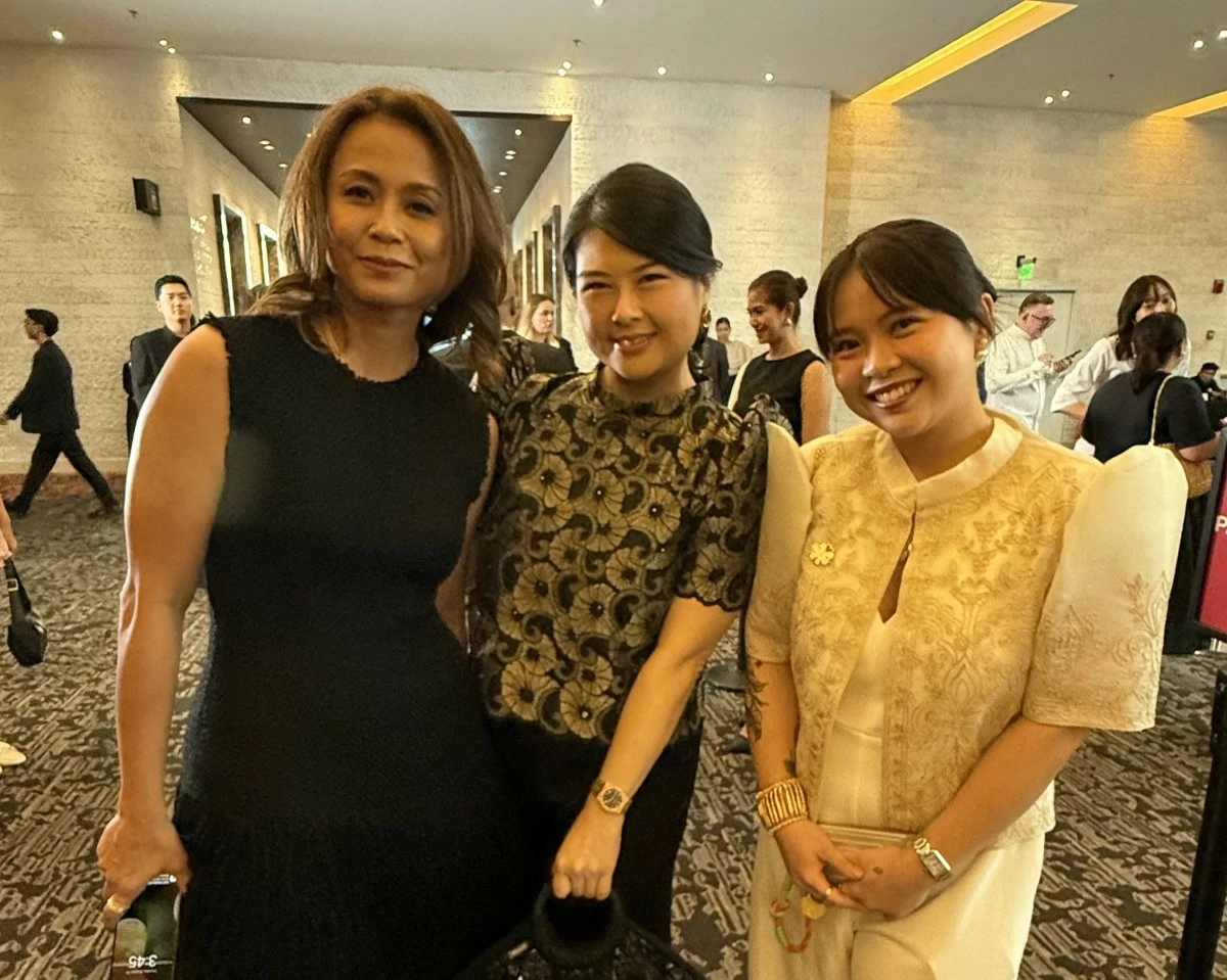 Abba Napa, Jin Perez-Go, and Mikka Wee, editor of the Michelin Guide, Singapore and the Philippines. 