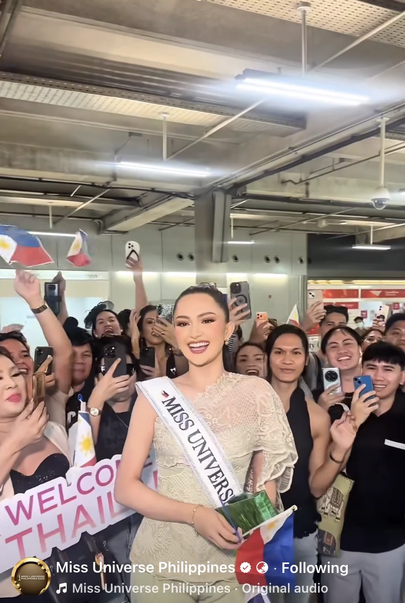 Miss Universe Philippines 2025 Ahtisa Manalo in Thailand.