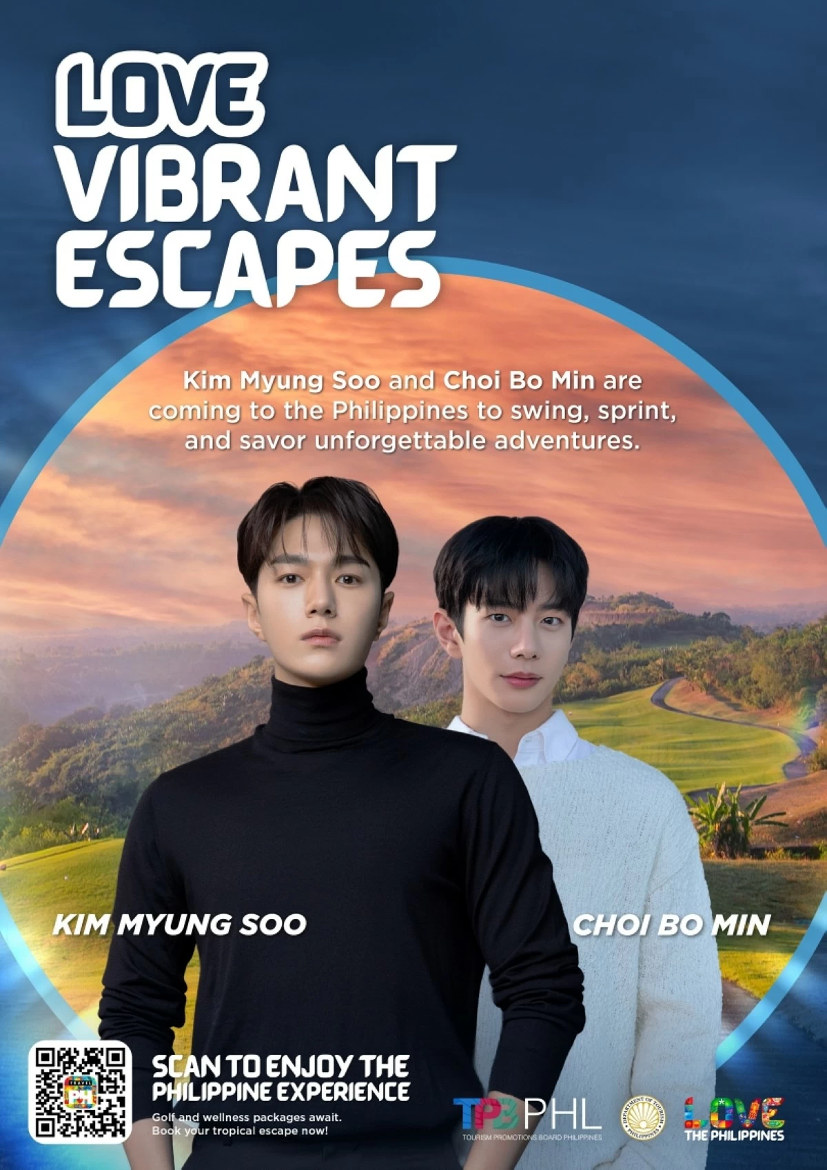 Korean stars Kim Myung-soo and Choi Bo-min 