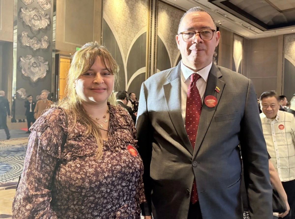 Ambassador Richard Gregorio Espinoza Lobo of Venezuela Embassy with spouse 
Mme. Yalexis Celina Abreu Lugo
