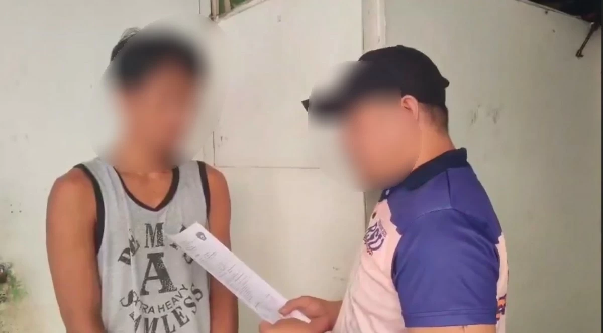 The arrested murder suspect. (Photo from Pasay City Police)