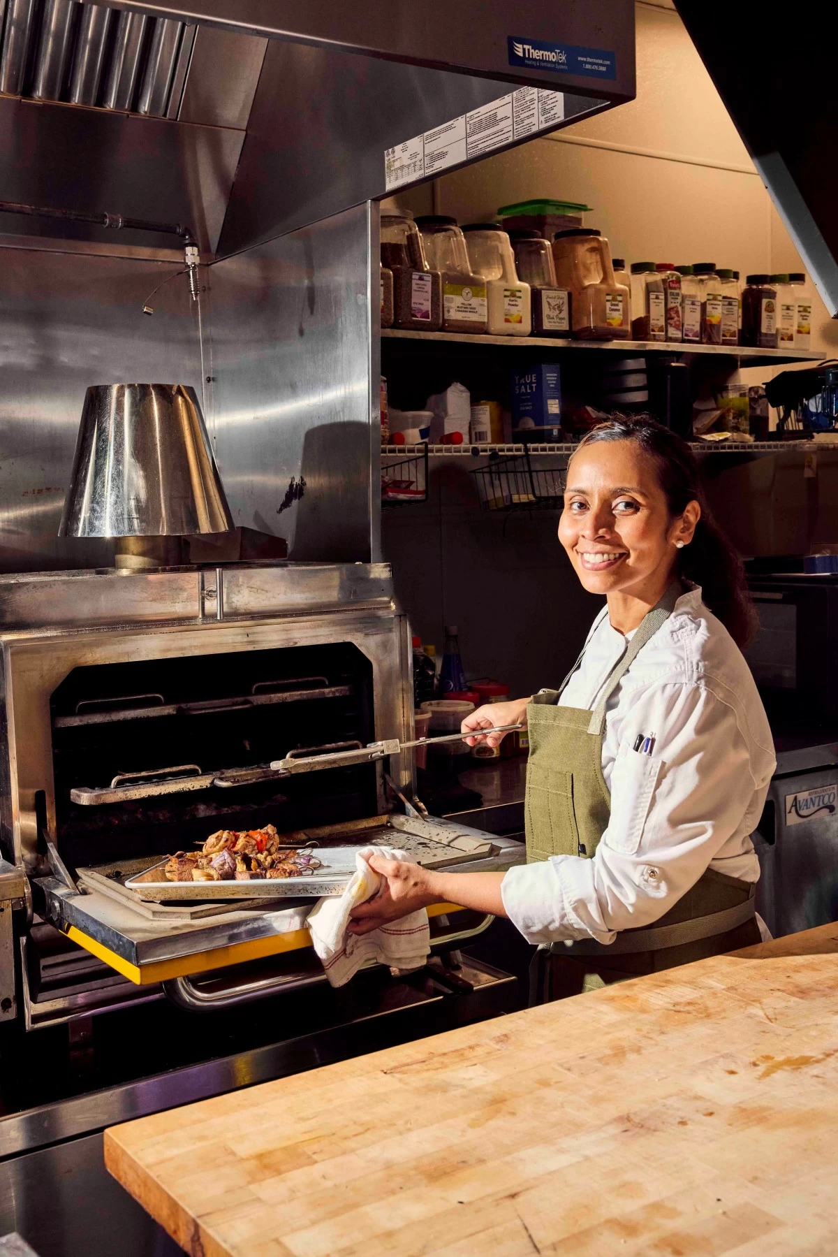 Chef Laila Bazahm at her new restaurant Siti in Austin Texas