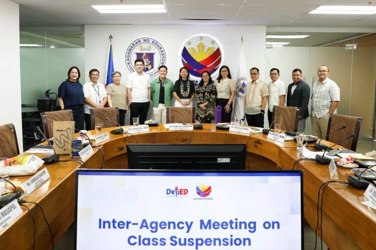 Agencies join forces to strengthen coordination on class suspensions — ensuring that local decisions are guided by clear, consistent, and science-based information for the safety and learning continuity of students. (Photo from DepEd)